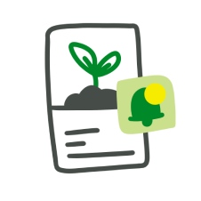 Illustration: trees are geolocated with GPS coordinates