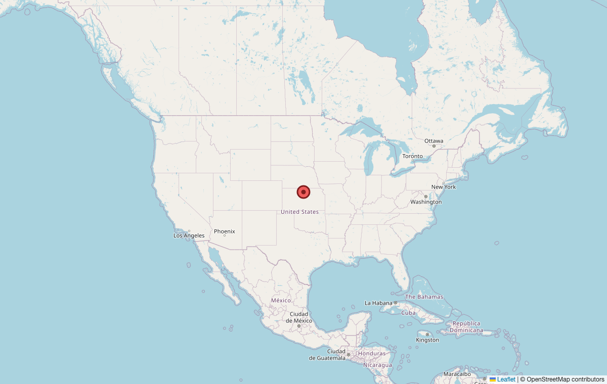 Map showing United States